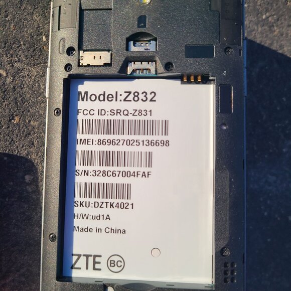 Cricket Wireless ZTE Z832 Sonata 3 Smartphone - Black - Picture 15 of 16